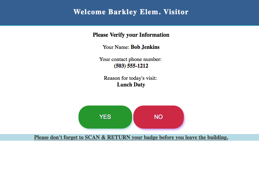 Download web tool or web app Viva Visitor  Volunteer ID tracking 