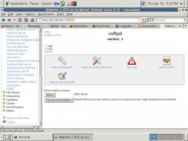 Download web tool or web app vsftpd Webmin Module Download web tool or web app vsftpd Webmin Module