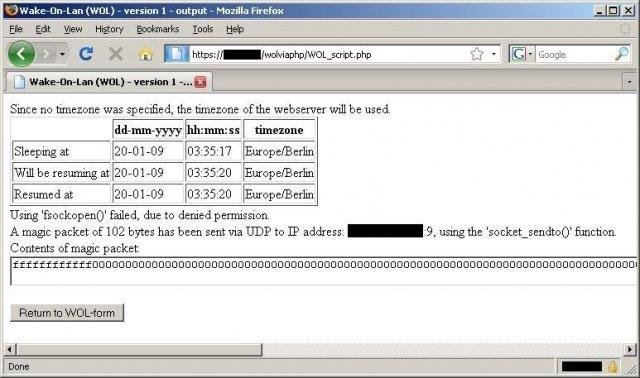 Download web tool or web app Wake On Lan via PHP