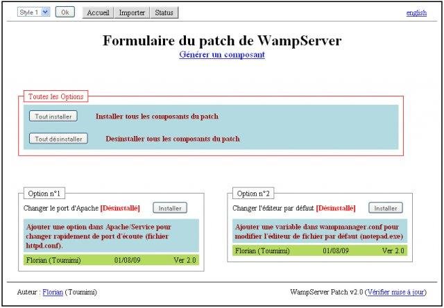 Download web tool or web app WampServer Patch Download web tool or web app WampServer Patch