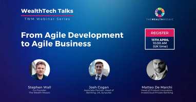 Free download WealthTech Talks: From Agile Development to Agile Business video and edit with RedcoolMedia movie maker MovieStudio video editor online and AudioStudio audio editor onlin