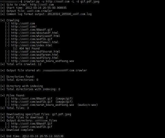 Download web tool or web app Web Crawler Security Tool