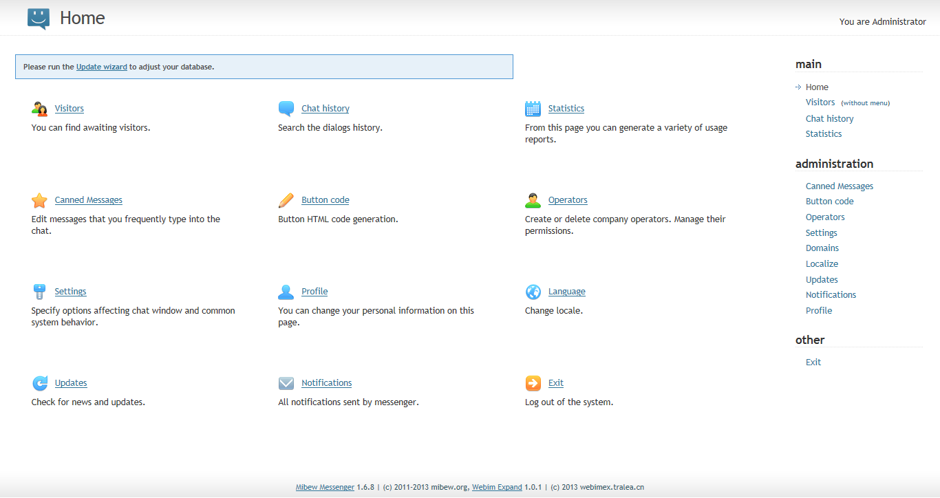 Download web tool or web app Webim Expand