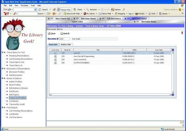 Download web tool or web app Web Librarian 
