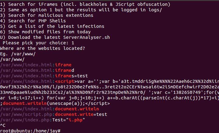 Download web tool or web app Webserver Malware Scanner