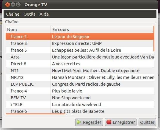 Download web tool or web app Web TV Orange