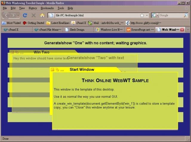 Download web tool or web app Web WT, Windowing Toolkit for HTML Download web tool or web app Web WT, Windowing Toolkit for HTML