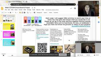 Free download Week 3 STEAM Choice Board  Challenge video and edit with RedcoolMedia movie maker MovieStudio video editor online and AudioStudio audio editor onlin