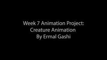 Free download Week 7 : Creature Animation video and edit with RedcoolMedia movie maker MovieStudio video editor online and AudioStudio audio editor onlin