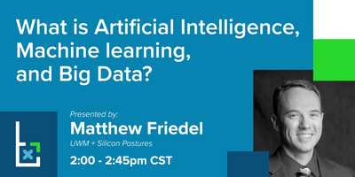 Free download What is Artificial Intelligence, Machine Learning, and Big Data?: Matthew Friedel video and edit with RedcoolMedia movie maker MovieStudio video editor online and AudioStudio audio editor onlin