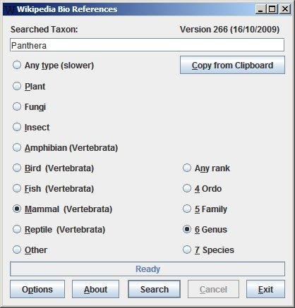 Download web tool or web app WikipediaBioReferences