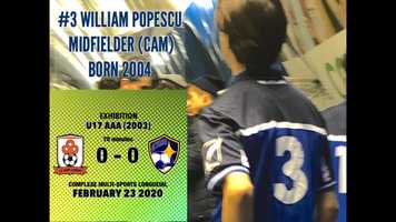 Free download WILLIAM POPESCU 23rd FEB 2020 vs U17AAA 2003 ST-HUBERT SPATIAL video and edit with RedcoolMedia movie maker MovieStudio video editor online and AudioStudio audio editor onlin