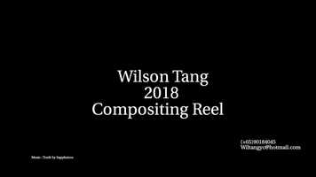 Free download Wilson Tang Showreel 2018 video and edit with RedcoolMedia movie maker MovieStudio video editor online and AudioStudio audio editor onlin