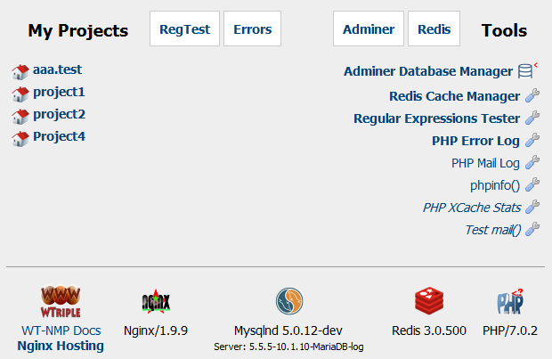 Download web tool or web app WinNMP - Windows Nginx MySql Php 7 stack