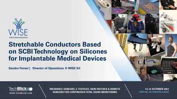 Free download WISE Srl | Stretchable Conductors Based on SCBI Technology on Silicones for Implantable Medical Devices | 13 Oct 2021 | 5 min video and edit with RedcoolMedia movie maker MovieStudio video editor online and AudioStudio audio editor onlin