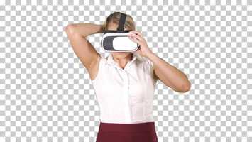 Free download Woman with VR headset glasses device Virtual reality concept | Stock Footage - Videohive video and edit with RedcoolMedia movie maker MovieStudio video editor online and AudioStudio audio editor onlin