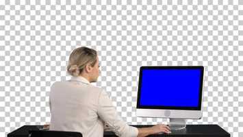 Free download Woman Working Looking at Monitor at Office | Stock Footage - Videohive video and edit with RedcoolMedia movie maker MovieStudio video editor online and AudioStudio audio editor onlin