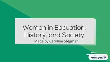 Free download Women in Education and Society video and edit with RedcoolMedia movie maker MovieStudio video editor online and AudioStudio audio editor onlin