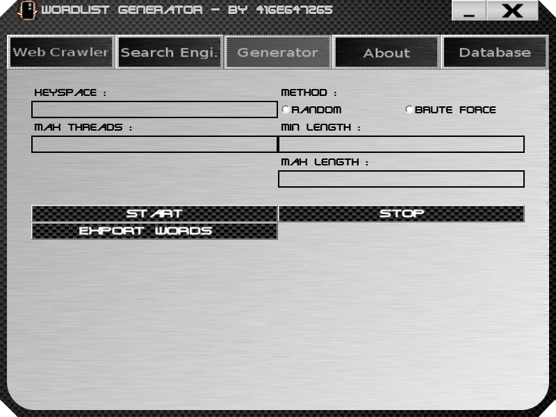 Download web tool or web app WordList Generator Download web tool or web app WordList Generator