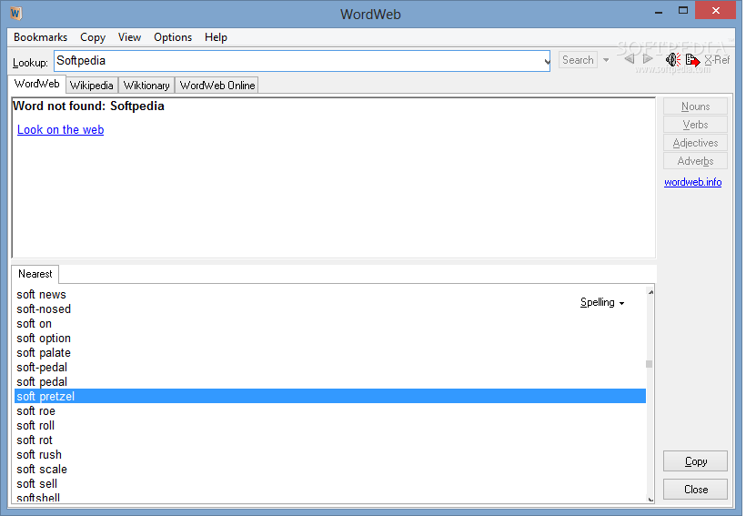 Download web tool or web app WordWeb