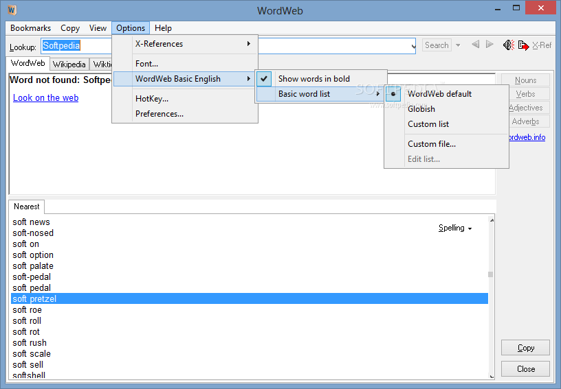 Download web tool or web app WordWeb