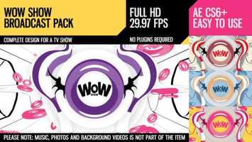 Free download WoW Show (Broadcast Pack) | After Effects Project Files - Videohive template video and edit with RedcoolMedia movie maker MovieStudio video editor online and AudioStudio audio editor onlin