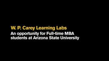 Free download W. P. Carey Learning Labs: An opportunity for Full-time MBA students video and edit with RedcoolMedia movie maker MovieStudio video editor online and AudioStudio audio editor onlin