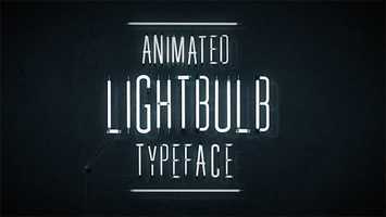 Free download Animated Lightbulb Typeface Motion Design video and edit with RedcoolMedia MovieStudio video editor online and AudioStudio audio editor onlin