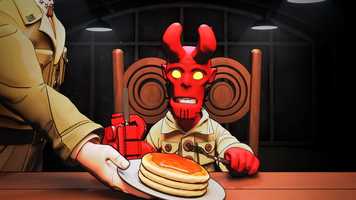 Free download Hellboy: Pancakes video and edit with RedcoolMedia movie maker MovieStudio video editor online and AudioStudio audio editor onlin