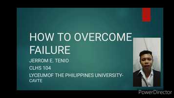 Free download HOW TO OVERCOME FAILURE video and edit with RedcoolMedia movie maker MovieStudio video editor online and AudioStudio audio editor onlin