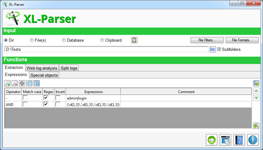 Download web tool or web app XL-Parser