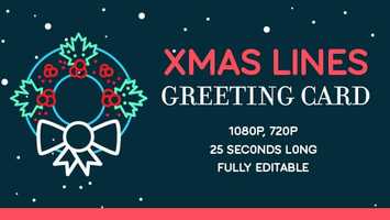 Free download Xmas Lines Greeting Card | After Effects Project Files - Videohive template video and edit with RedcoolMedia movie maker MovieStudio video editor online and AudioStudio audio editor onlin