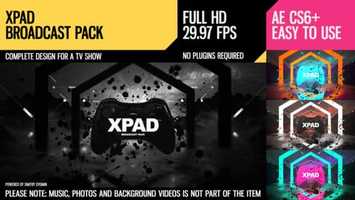 Free download XPaD (Broadcast Pack) | After Effects Project Files - Videohive template video and edit with RedcoolMedia movie maker MovieStudio video editor online and AudioStudio audio editor onlin