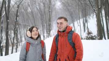 Free download Sweet Snowy Couple Stock Video video and edit with RedcoolMedia movie maker MovieStudio video editor online and AudioStudio audio editor onlin