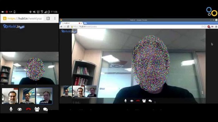 Conférence vidéo VideoMeeting avec hubl.in