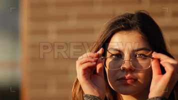 Free download Woman Wears Glasses Stock Video video and edit with RedcoolMedia movie maker MovieStudio video editor online and AudioStudio audio editor onlin