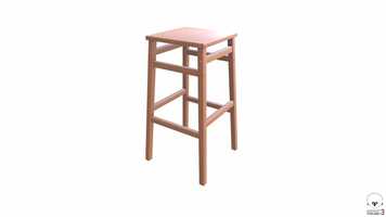 Free download Wooden Square Stool 3D Model video and edit with RedcoolMedia movie maker MovieStudio video editor online and AudioStudio audio editor onlin