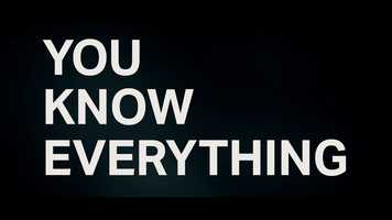 Free download YOU KNOW EVERYTHING video and edit with RedcoolMedia movie maker MovieStudio video editor online and AudioStudio audio editor onlin