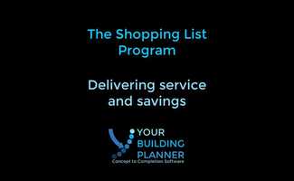 Free download YOUR BUILDING PLANNER - SHOPPING LIST PROGRAM video and edit with RedcoolMedia movie maker MovieStudio video editor online and AudioStudio audio editor onlin