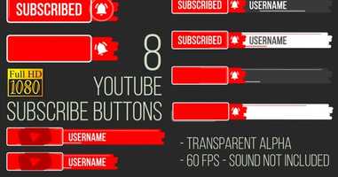 Free download Youtube Subscribe Button FullHD | Motion Graphics - Envato elements video and edit with RedcoolMedia movie maker MovieStudio video editor online and AudioStudio audio editor onlin