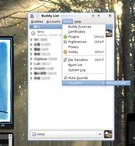 Download web tool or web app Yu Last.fm Pidgin tune status plugin Download web tool or web app Yu Last.fm Pidgin tune status plugin