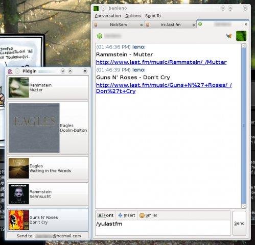 Download web tool or web app Yu Last.fm Pidgin tune status plugin Download web tool or web app Yu Last.fm Pidgin tune status plugin