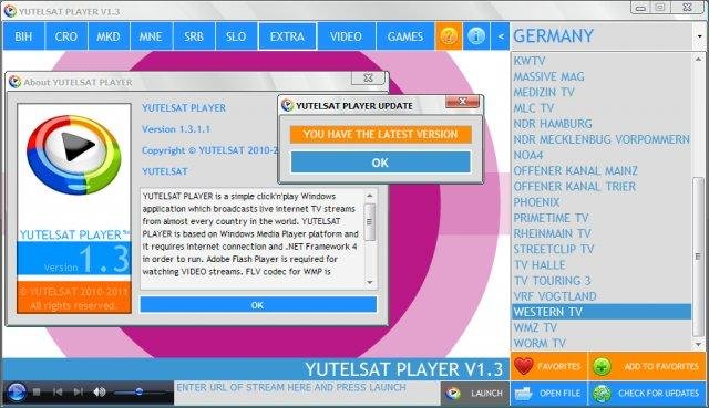 Download web tool or web app YUTELSAT PLAYER Download web tool or web app YUTELSAT PLAYER