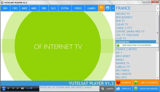 Download web tool or web app YUTELSAT PLAYER Download web tool or web app YUTELSAT PLAYER
