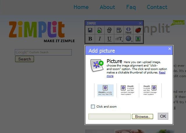 Download web tool or web app Zimplit CMS