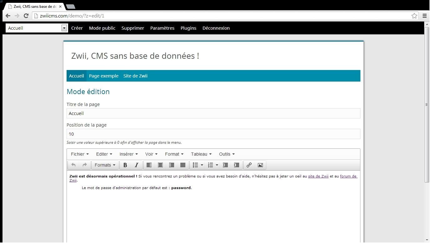 Download web tool or web app ZwiiCMS Download web tool or web app ZwiiCMS
