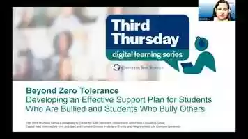 Free download 2021 Third Thursday Series: Beyond Zero Tolerance: Developing an Effective Support Plan for Students video and edit with RedcoolMedia movie maker MovieStudio video editor online and AudioStudio audio editor onlin