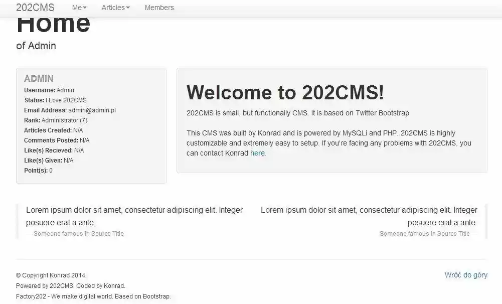 Download web tool or web app 202CMS