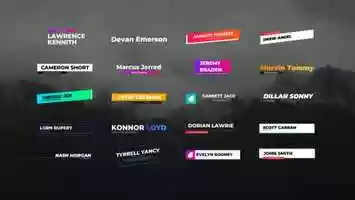 Free download 20 Creative Lower Thirds | After Effects Template video and edit with RedcoolMedia movie maker MovieStudio video editor online and AudioStudio audio editor onlin