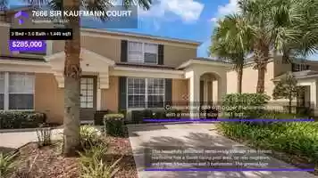 Free download $285,000 Townhouse for sale - 7666 SIR KAUFMANN COURT, Kissimmee, FL - 34747 video and edit with RedcoolMedia movie maker MovieStudio video editor online and AudioStudio audio editor onlin